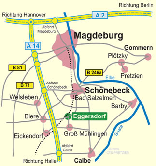 Anfahrt zum Landhotel Zu den Zwei Linden - Eggersdorf